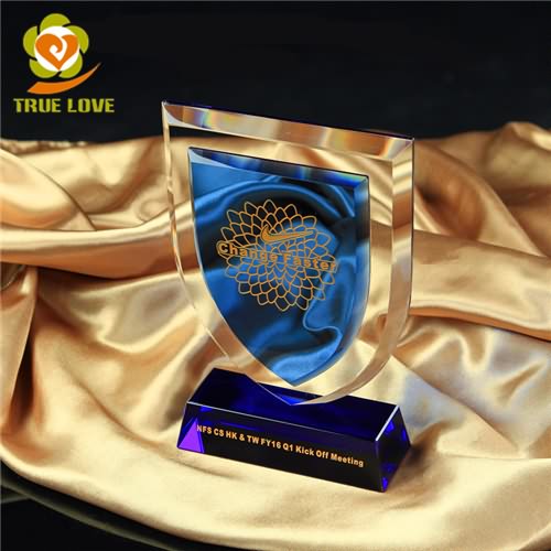 Crystal shield trophy (2)