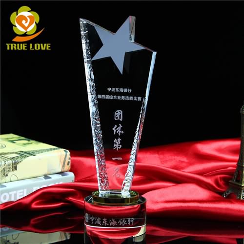 Crystal Glas Star Trophy
