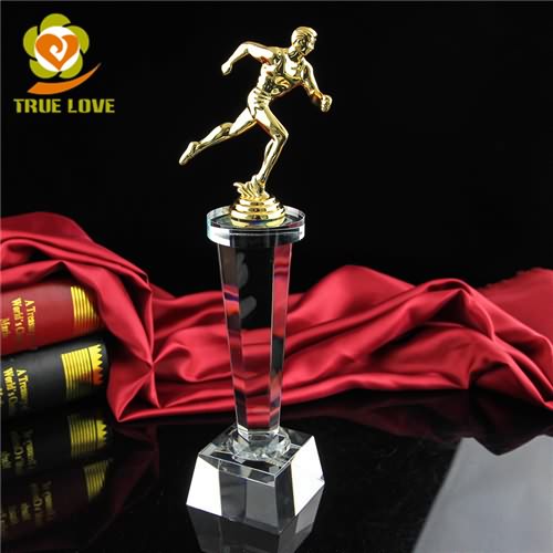 Crystal Running Trophy Sports Award