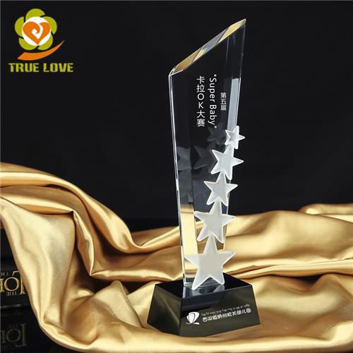 Glass 5 star trophies