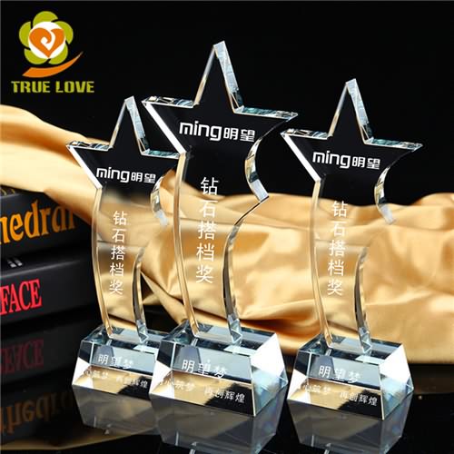 Glass Star Shaped Awards
