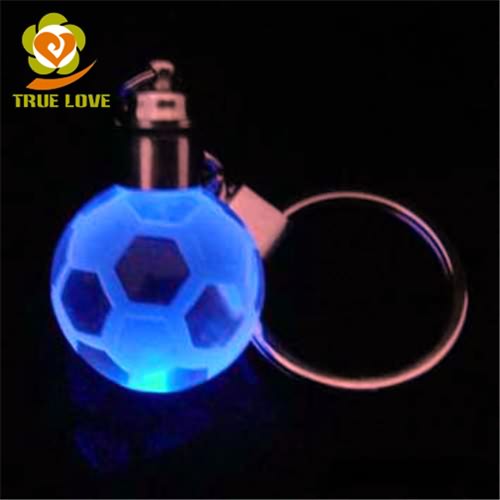 crystal football keychain