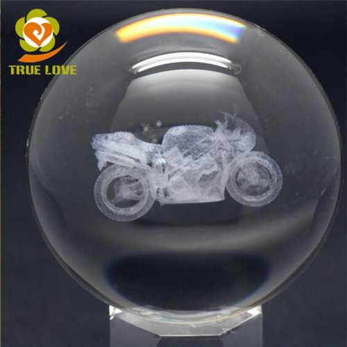 engraved crystal globe