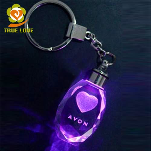 oval crystal  keyring