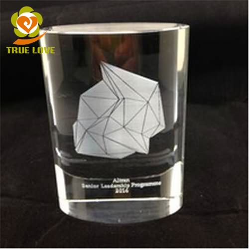 oval engraved crystal