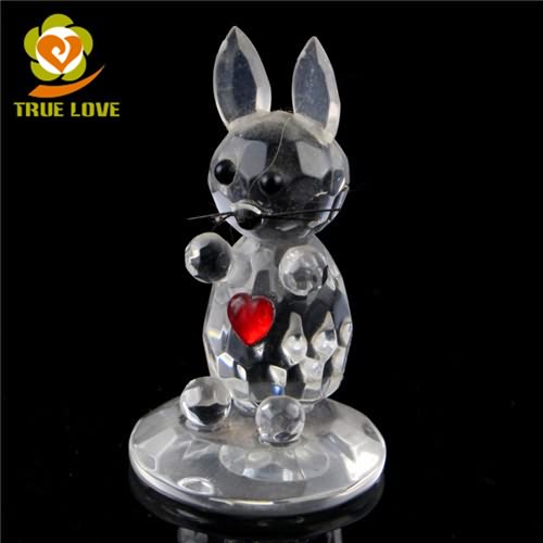 Crystal Glass Cat Statues