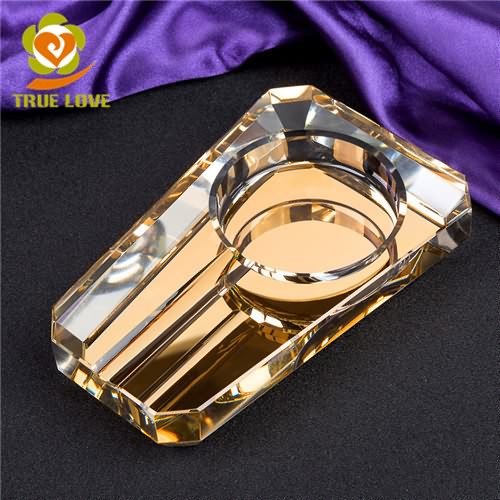 Crystal Glass Cigar Ashtray (1)