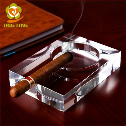 Crystal Glass Cigar Ashtray (2)
