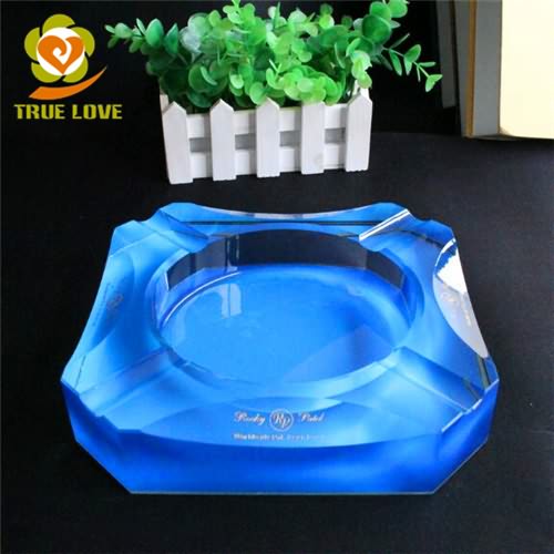 Crystal Glass Cigar Ashtrays (4)
