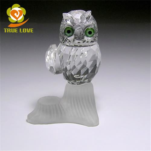 Crystal Glass Owl Figurines