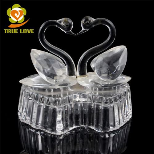 Crystal Glass Swan Figurines Crystal Glass Swan Figurines