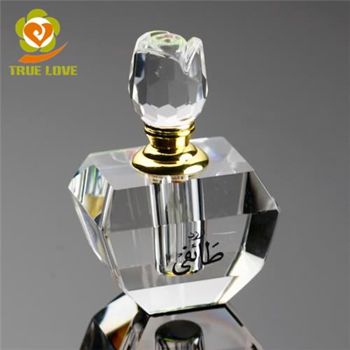 Diamond Cut Crystal Perfume Bottle