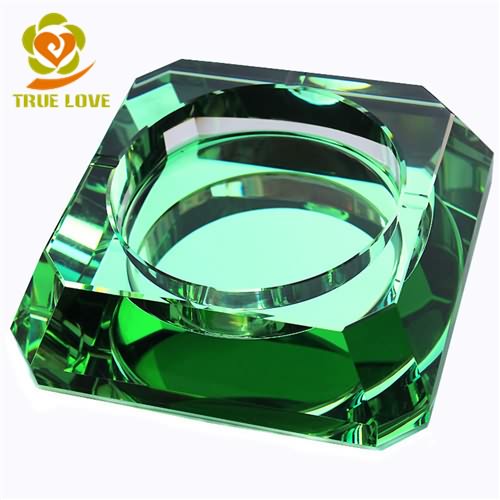 Glass Crystal Table Ashtray