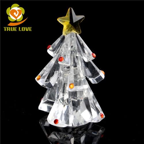 Crystal Christmas Tree Figurines