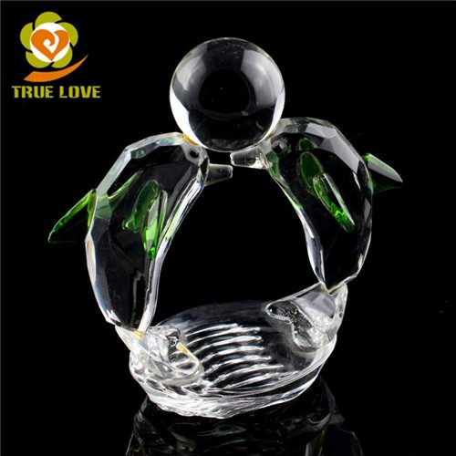 Crystal Dolphin Figurines