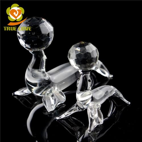 Glass Sea Lion Figurines (1)