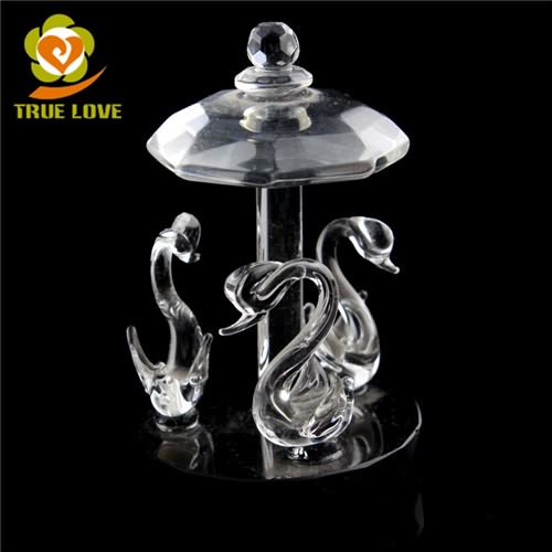 Glass Swan Figurine