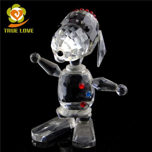 Lead Crystal Dog Animal