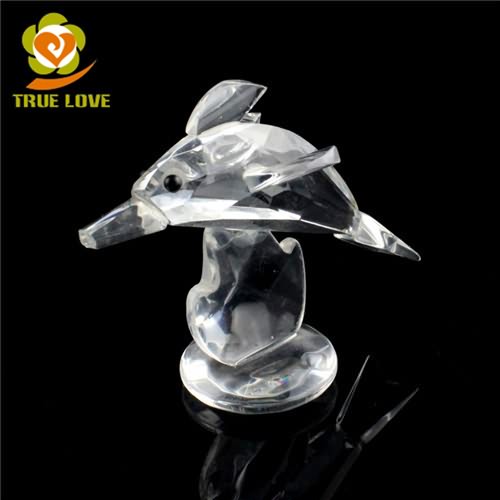 clear crystal dolphin
