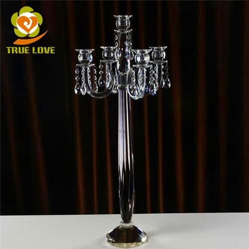 Crystal Glass Wedding Candelabras (3)