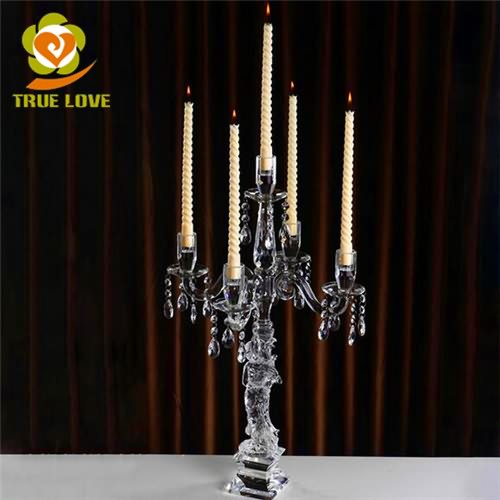 Glass Chandelier Candelabra (2)